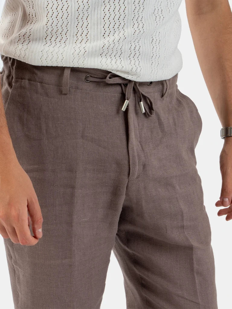 Men's Straight Leg Linen Pants