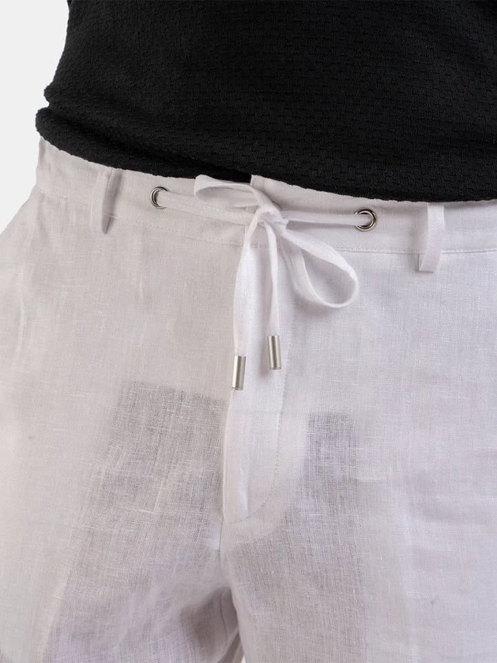 Men's Straight Leg Linen Pants