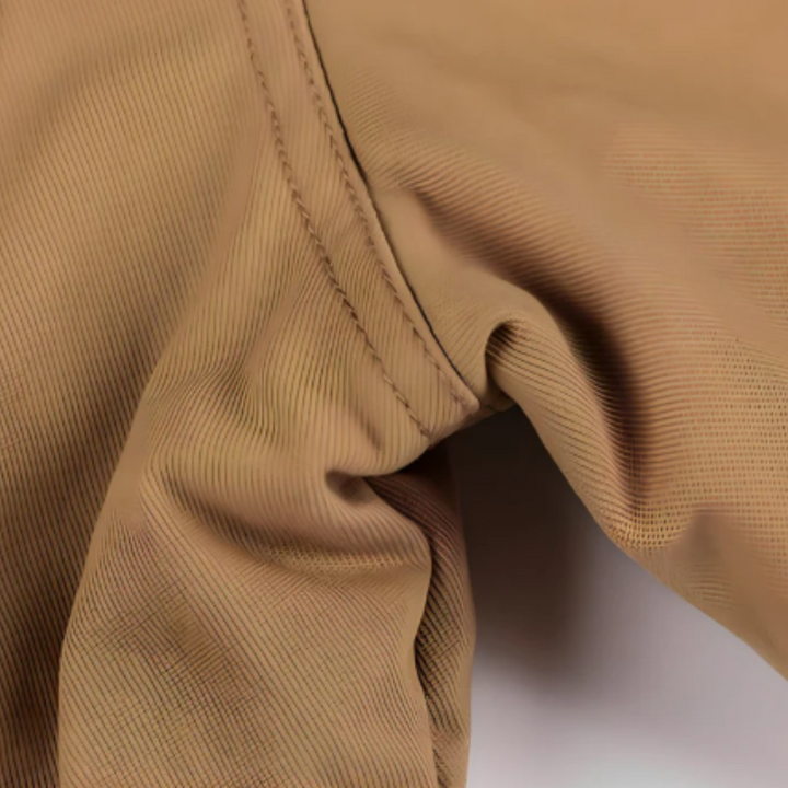 Men's Military Field Jacket with Multiple Cargo Pockets and Stand Collar