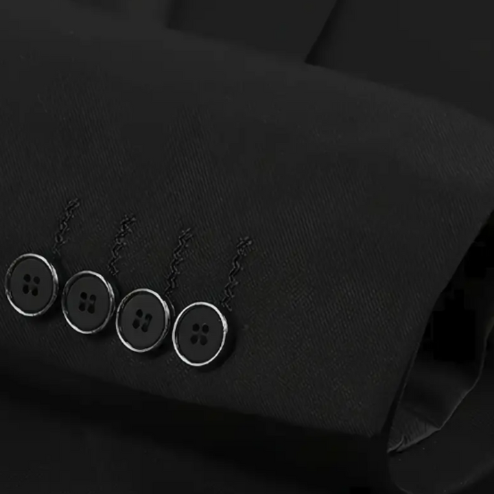 Men's Three Piece Suit with Notch Lapel Blazer and Vest