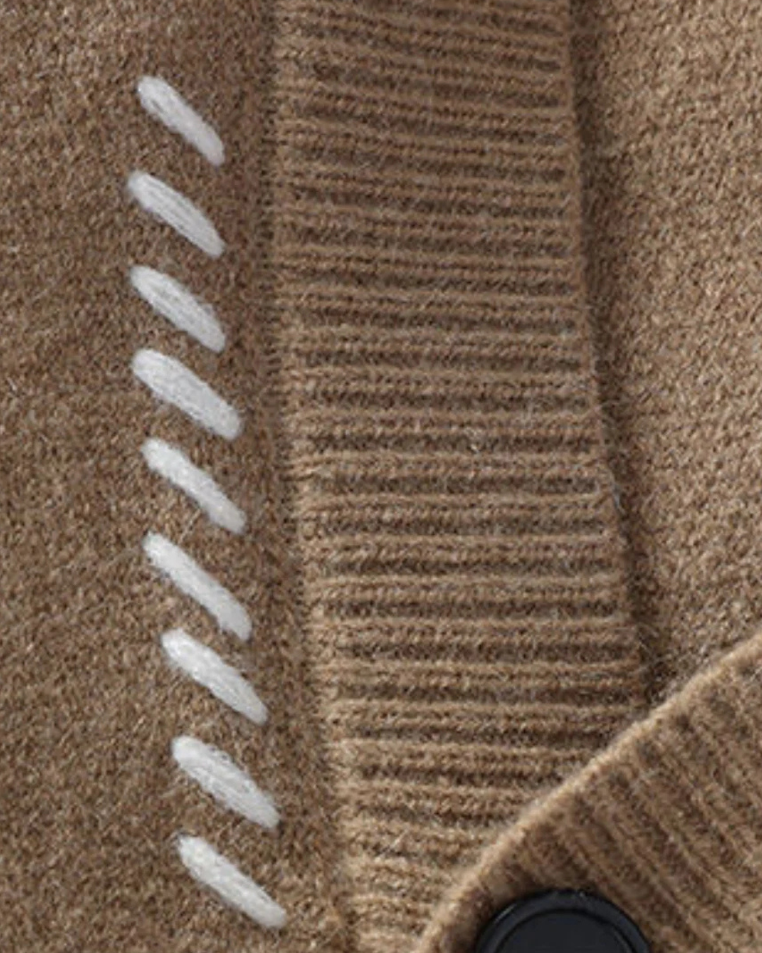 Men's Cardigan with V Neck Oversized Style