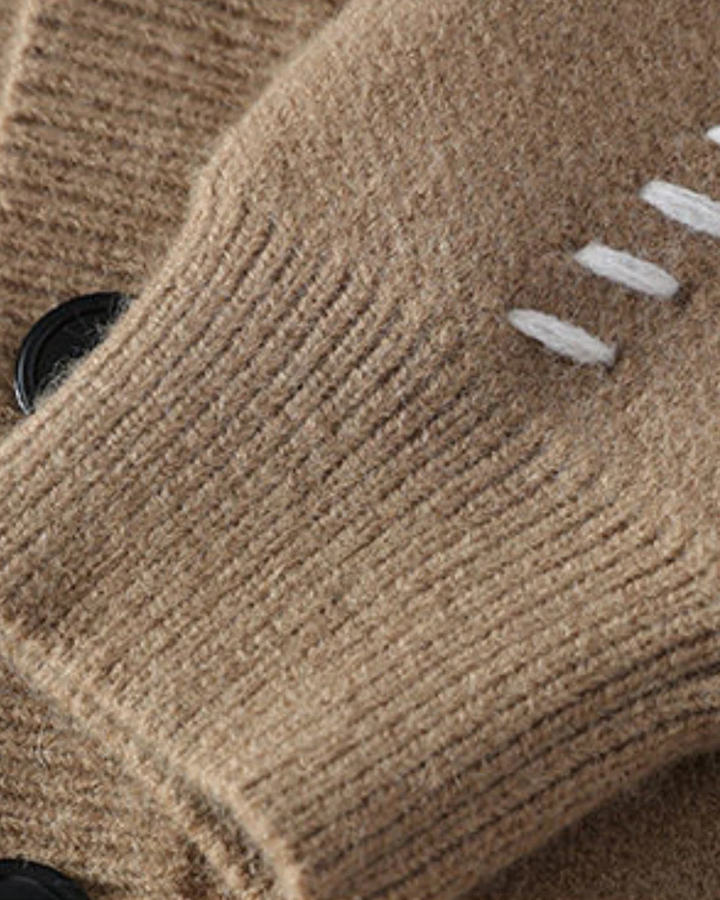 Men's Cardigan with V Neck Oversized Style