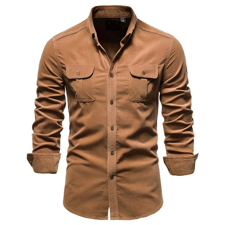Men’s Corduroy Shirt with Long Sleeves