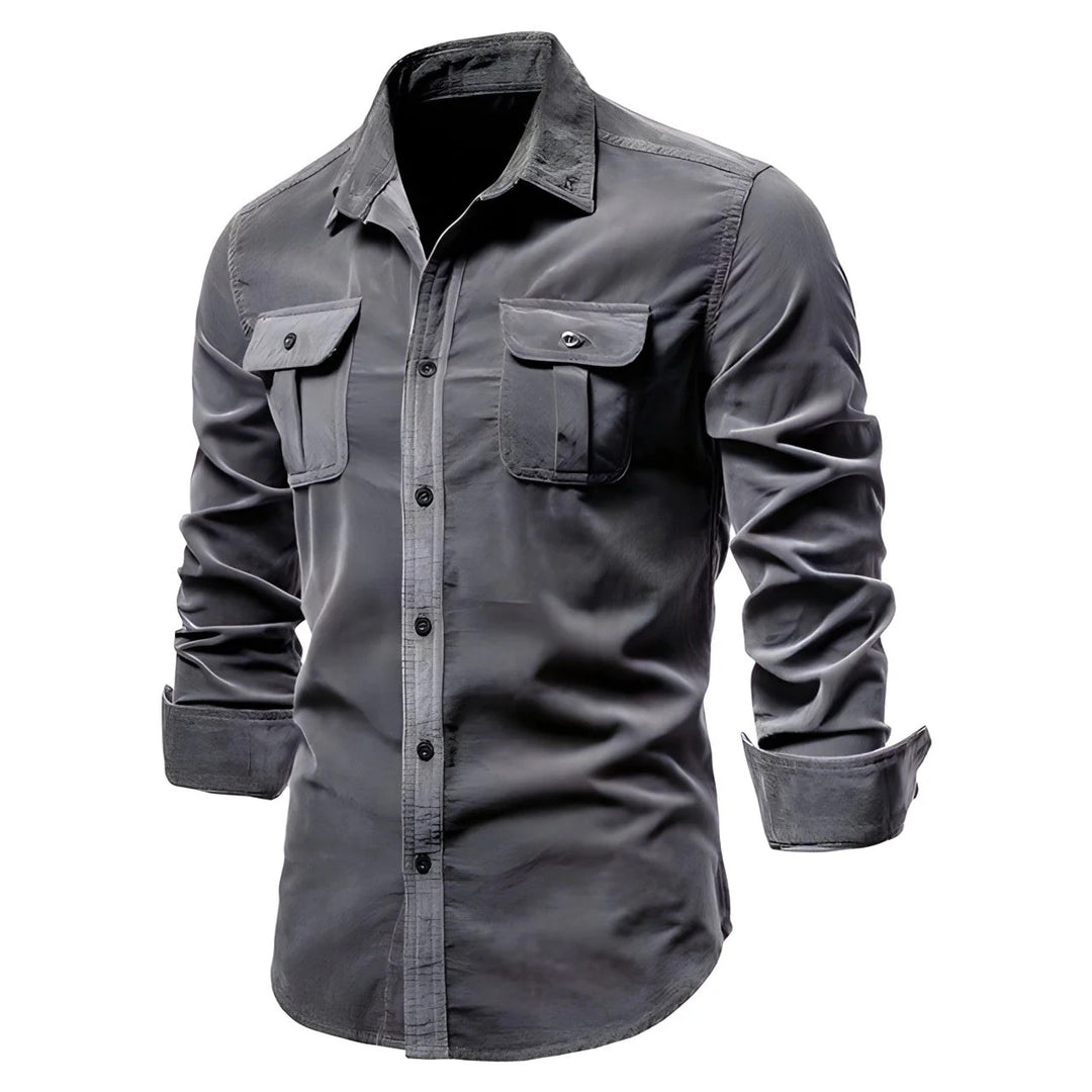 Men’s Corduroy Shirt with Long Sleeves