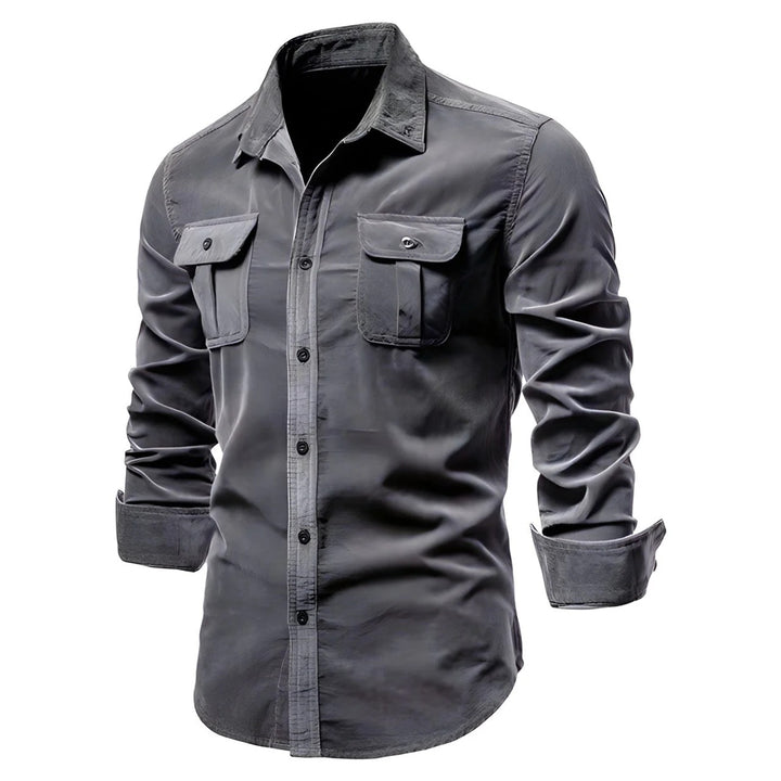Men’s Corduroy Shirt with Long Sleeves