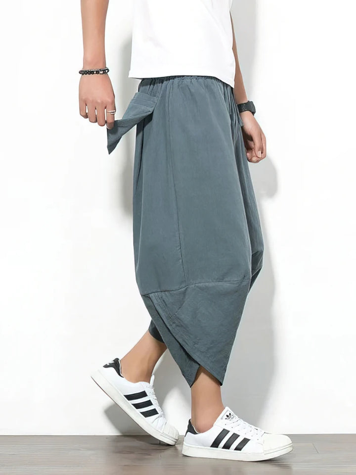 Men's Cropped Drawstring Pants