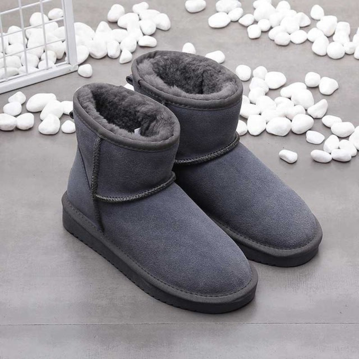 Women's Ankle Boots with Fleece Lined Interior and Pull On Style