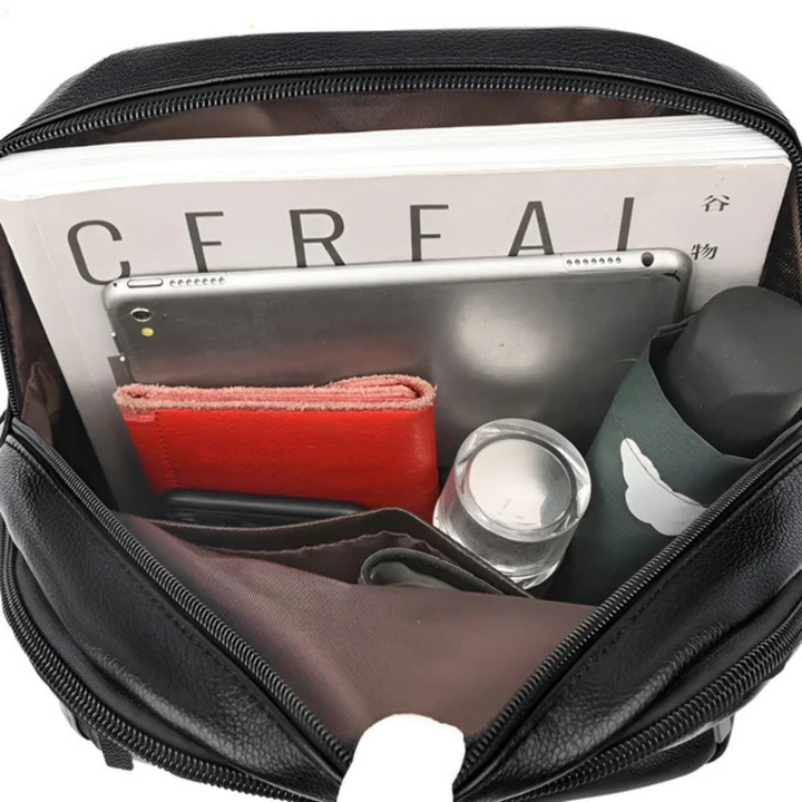 Women's Backpack with Flap Closure and Adjustable Shoulder Straps