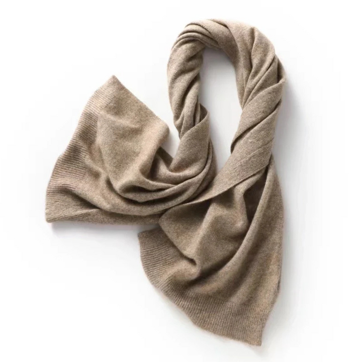 Women's Open Front Knit Shawl with Ribbed Edges