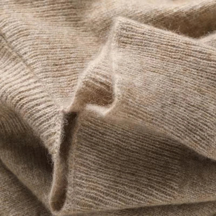 Women's Open Front Knit Shawl with Ribbed Edges