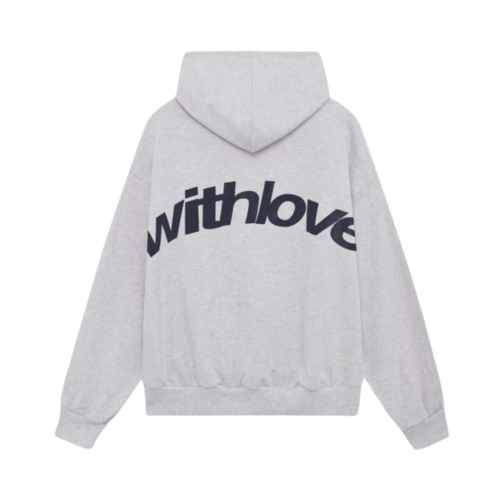 Women's Pullover Hoodie with Text Graphic and Drawstring Hood