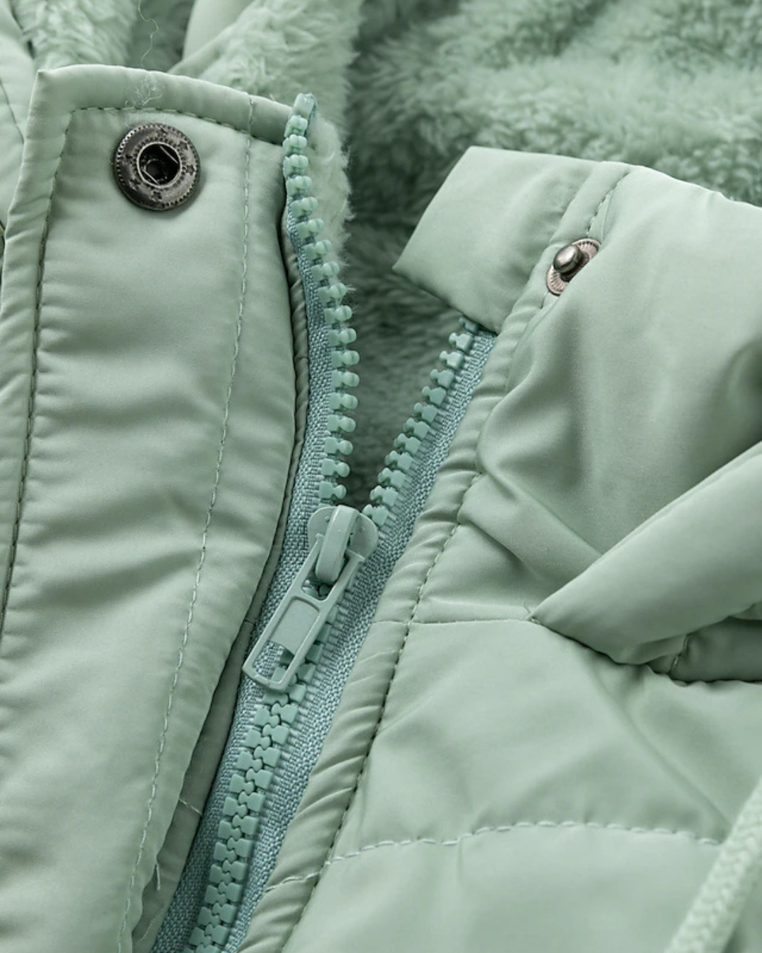 Women's Quilted Parka Coat with Faux Fur Lined Hood