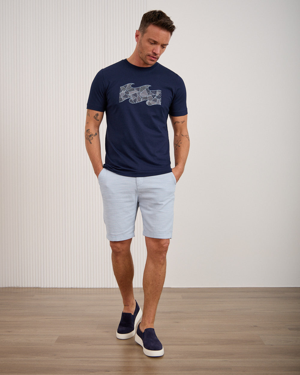 Men's Slim Fit Drawstring Shorts