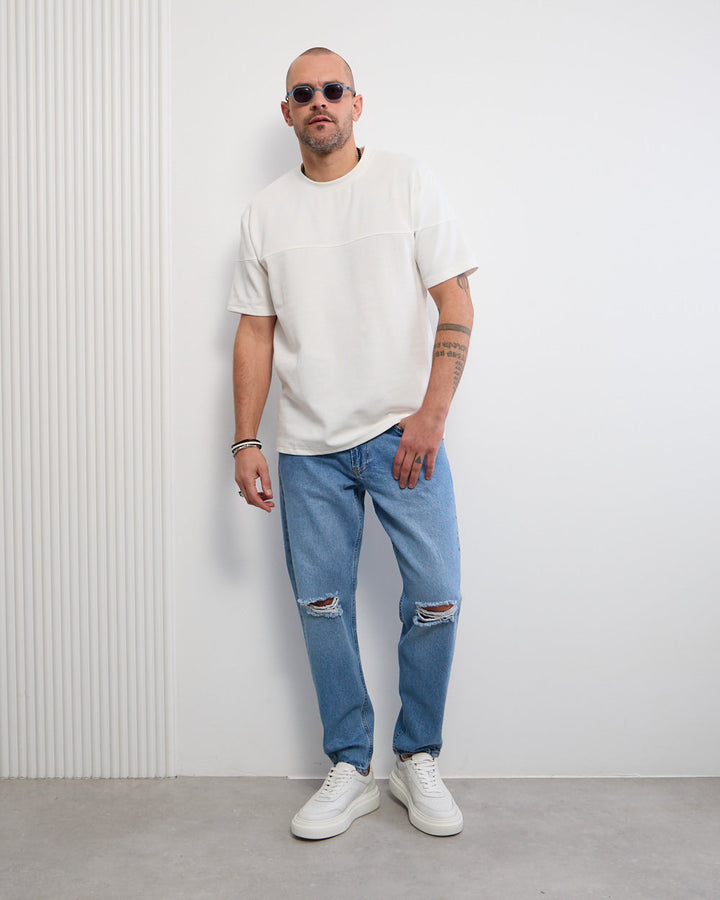 Men's Regular Fit Pants with Rolled Cuffs